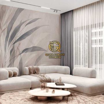 Wallpaper Ruang Tamu Mewah Custom: Bisa Request Motif Sendiri Area Depok